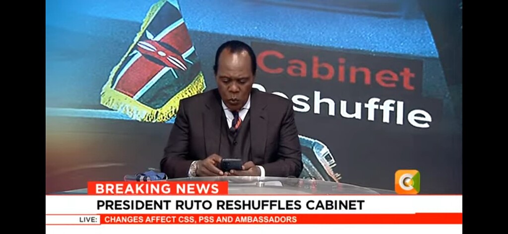 Breaking News Cabinet Reshuffle Underway News Politics Kenya Talk