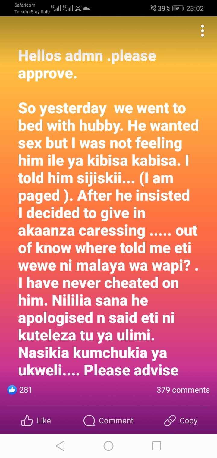 Respect Married Women Sex And Relationships Kenya Talk