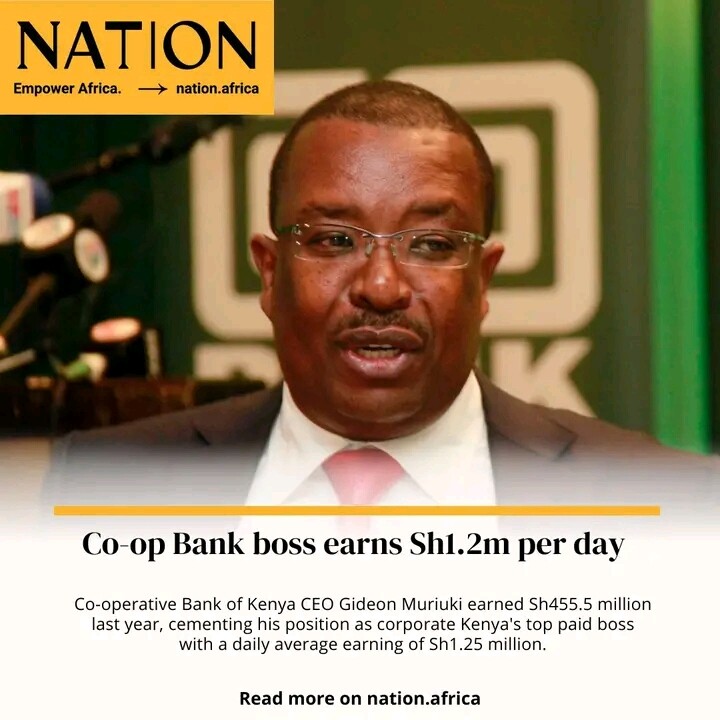 Coop Bank CEO who earns 1.2M per day General Kenya Talk